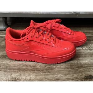 Reebok Club C Cardi Women's Shoes Red Patent Leather Size 6